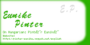 eunike pinter business card